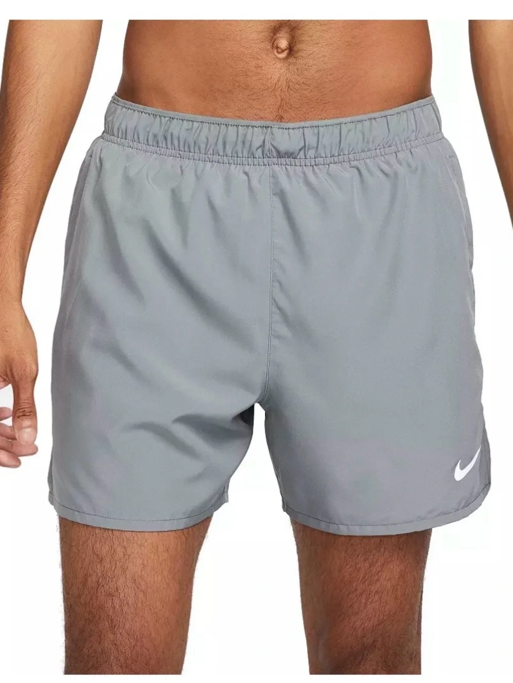Nike Gray Men's Challenger 5’ Athletic Shorts with Elastic Waist